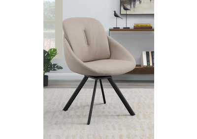 Image for Mina Upholstered Swivel Padded Side Chairs (Set Of 2)
