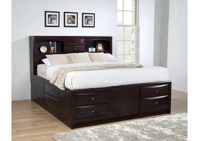 Image for Phoenix 10-drawer Eastern King Bed Deep Cappuccino
