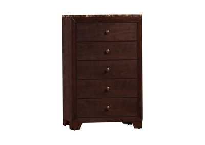 Eclipse Conner Casual Cappuccino Five-Drawer Chest