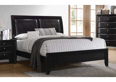 Image for Briana Eastern King Upholstered Panel Bed Black