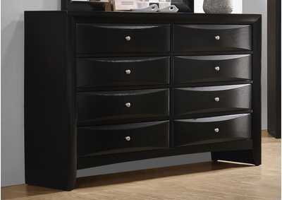 Image for Briana Rectangular 8-drawer Dresser Black