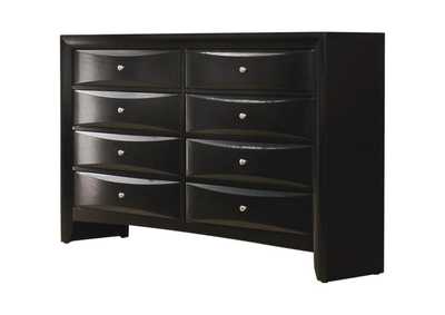 Briana Rectangular 8-drawer Dresser Black,Coaster Furniture