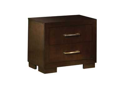 Image for Cappuccino Jessica Cappuccino Two-Drawer Nightstand