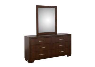 Image for Jessica Rectangular Wall Mirror Cappuccino