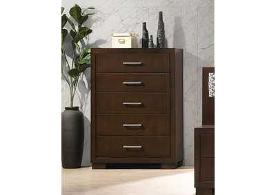 Image for Jessica 5-drawer Chest Cappuccino