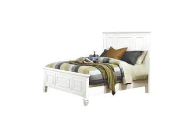 Image for Sandy Beach Eastern King Panel Bed With High Headboard White