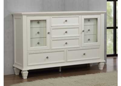 Sandy Beach 11-drawer Rectangular Dresser White