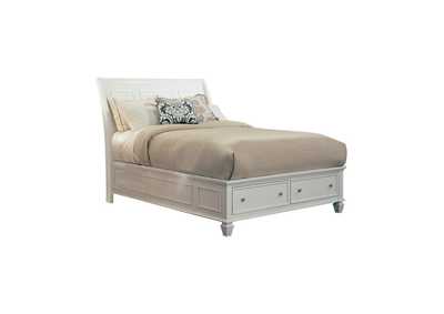 Image for Sandy Beach Eastern King Storage Sleigh Bed White