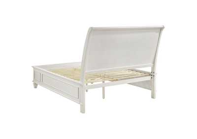 Sandy Beach Queen Storage Sleigh Bed White,Coaster Furniture