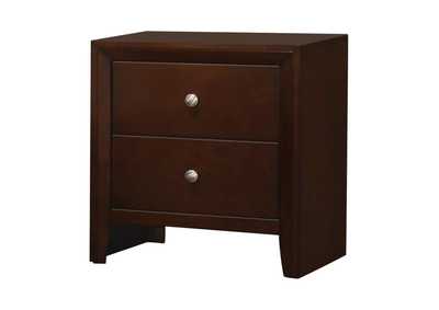 Image for Serenity Rectangular 2-Drawer Nightstand Rich Merlot