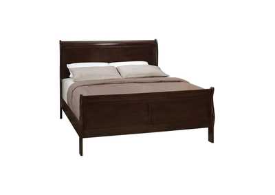 Image for Louis Philippe Full Panel Sleigh Bed Cappuccino