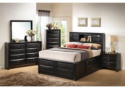 Briana Transitional Black Queen Bed,Coaster Furniture