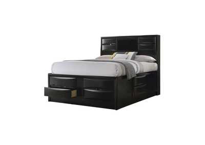 Briana Queen Platform Storage Bed Black,Coaster Furniture