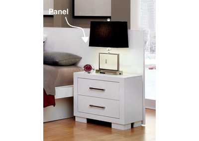 Image for Jessica Nightstand Panels White (Set of 2)