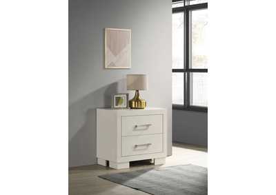 Image for Jessica 2-drawer Nightstand White