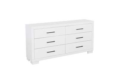 Image for Jessica 6-Drawer Dresser White