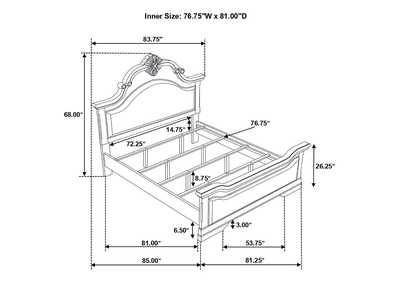 Cambridge Carved Bedroom Set Cappuccino,Coaster Furniture