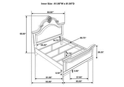 Cambridge Carved Bedroom Set Cappuccino,Coaster Furniture