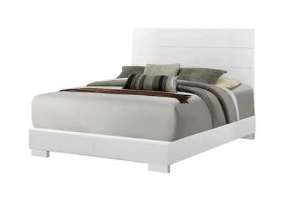 Image for Felicity California King Panel Bed Glossy White