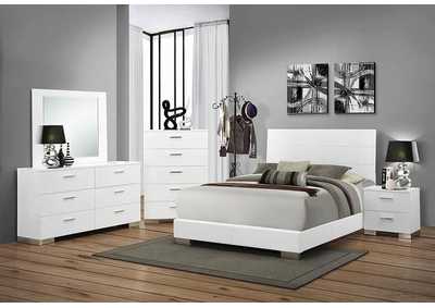 Image for High Gloss White Eastern King Size Bed