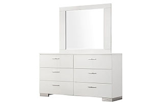 Image for High Gloss White Dresser