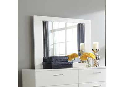 Image for Felicity Rectangle Dresser Mirror Glossy White