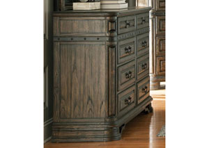 Image for Dark Brown & Wire Brush Dresser