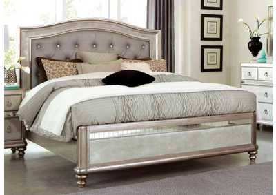 Image for Bling Game Queen Panel Bed Metallic Platinum