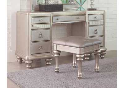 Image for Bling Game 9 - drawer Vanity Desk Metallic Platinum