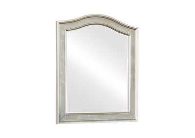 Image for Bling Game Arched Top Vanity Mirror Metallic Platinum