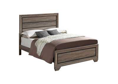 Kauffman Queen Panel Bed Washed Taupe,Coaster Furniture