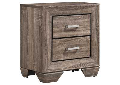 Kauffman 2-drawer Nightstand Washed Taupe,Coaster Furniture