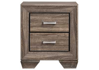 Kauffman 2-drawer Nightstand Washed Taupe,Coaster Furniture