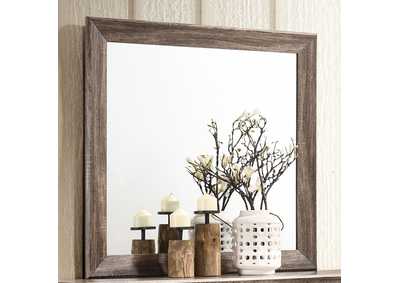 Kauffman Rectangular Mirror Washed Taupe,Coaster Furniture