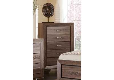 Washed Taupe Kauffman Transitional Five-Drawer Chest,Coaster Furniture
