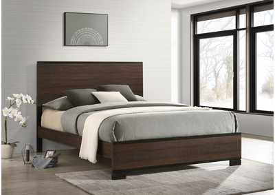 Image for Edmonton Eastern King Panel Bed Rustic Tobacco