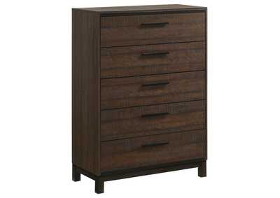 Edmonton Bedroom Set Rustic Tobacco and Dark Bronze,Coaster Furniture