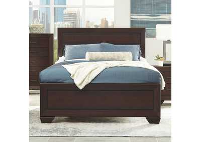 Image for Kauffman Eastern King Panel Bed Dark Cocoa