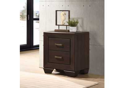 Kauffman 2-drawer Nightstand Dark Cocoa,Coaster Furniture