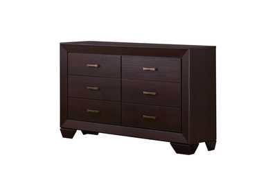 Kauffman 6-Drawer Dresser Dark Cocoa,Coaster Furniture