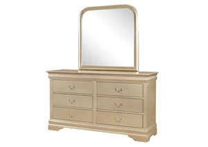 Image for Metallic Champagne Dresser