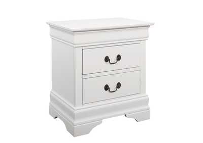 Louis Philippe 2 - drawer Nightstand White