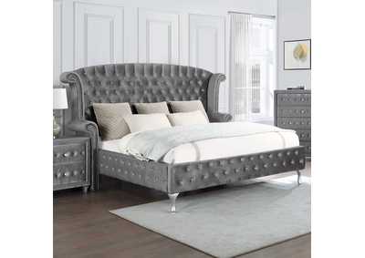 Image for Deanna Eastern King Tufted Upholstered Bed Grey