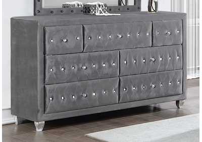 Deanna 7-drawer Rectangular Dresser Grey