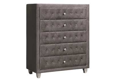Deanna 5-drawer Rectangular Chest Grey,Coaster Furniture