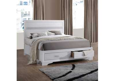 Image for Miranda California King 2-drawer Storage Bed White
