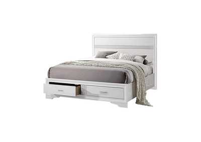 Miranda Queen 2-drawer Storage Bed White,Coaster Furniture