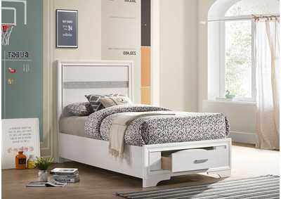 Image for Miranda Twin Storage Bed White