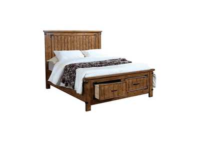 Brenner Rustic Honey Queen Bed,Coaster Furniture