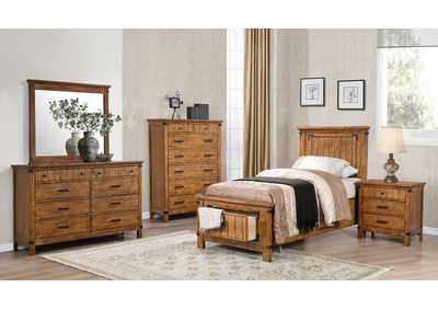 Brenner Twin Storage Bed Rustic Honey,Coaster Furniture